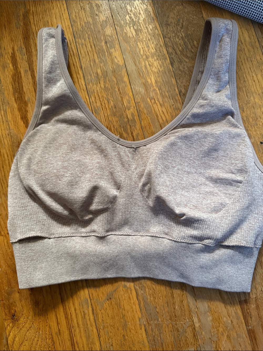 aerie Seamless Light Taupe Sports Bralette